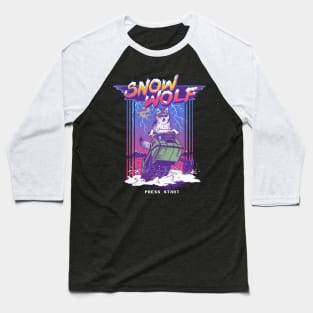 Snow Wolf Baseball T-Shirt